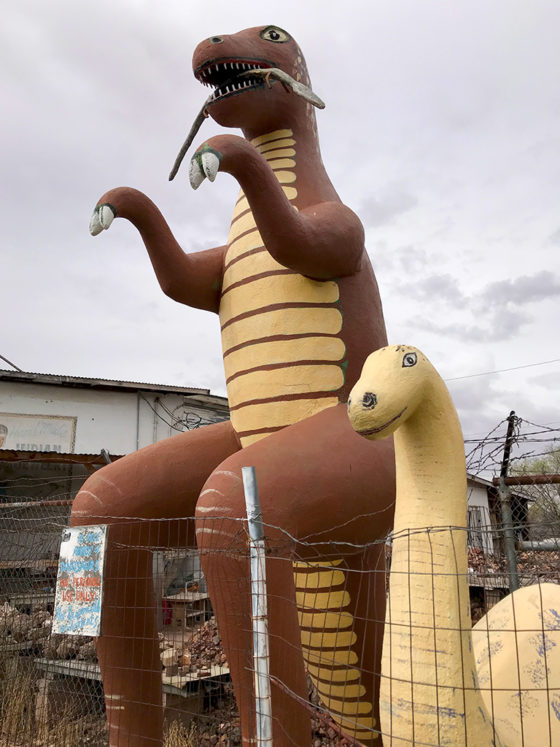 Dinosaur Statues Are Famous In Holbrook, Arizona