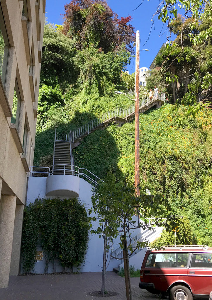The Filbert Steps On Telegraph Hill In San Francisco