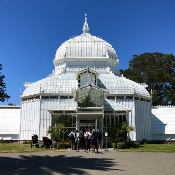 Vistorian-Era Glass Greenhouse at Golden Gate Park
