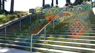 The Lincoln Park Steps Are Mosaic Tiled Stairs in an Francisco