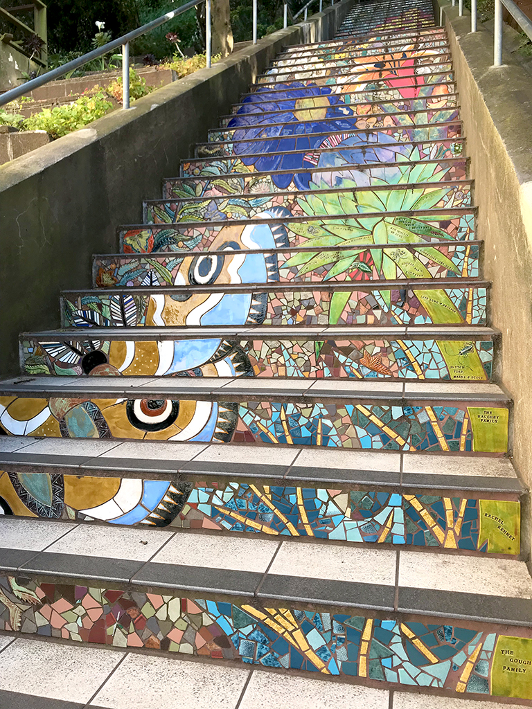 Hidden Garden Steps: A Mosaic Tile Staircase In San Francisco 