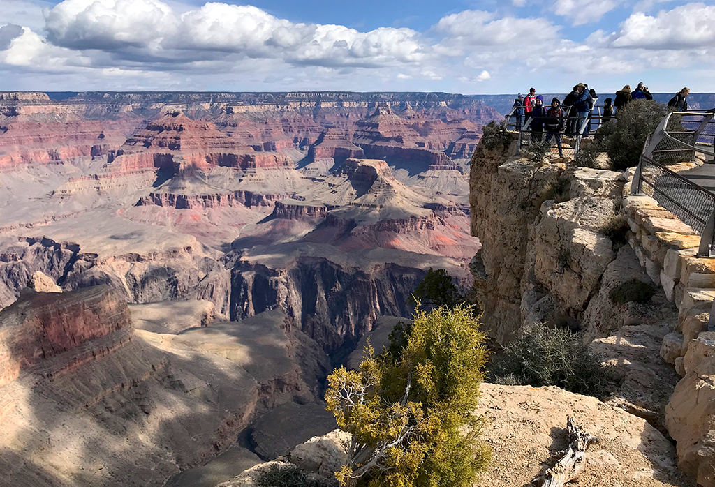 Maricopa Point On Hermit Road In Grand Canyon National Park