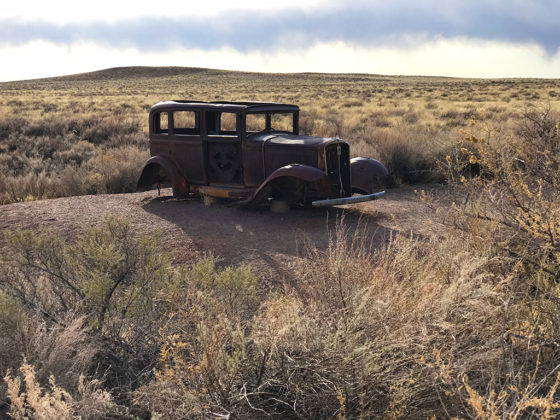 The Abandoned Studebaker at the Route 66 Monument at Petrified Forest National Park