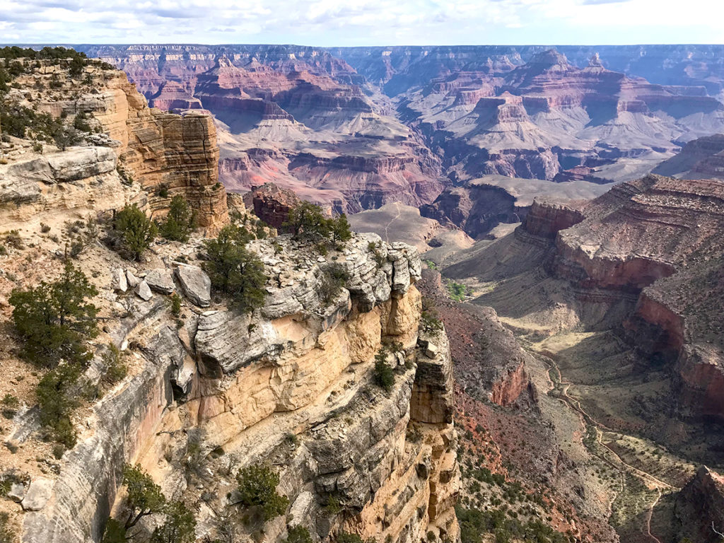 Trailview Overlook On Hermit Road In Grand Canyon National Park
