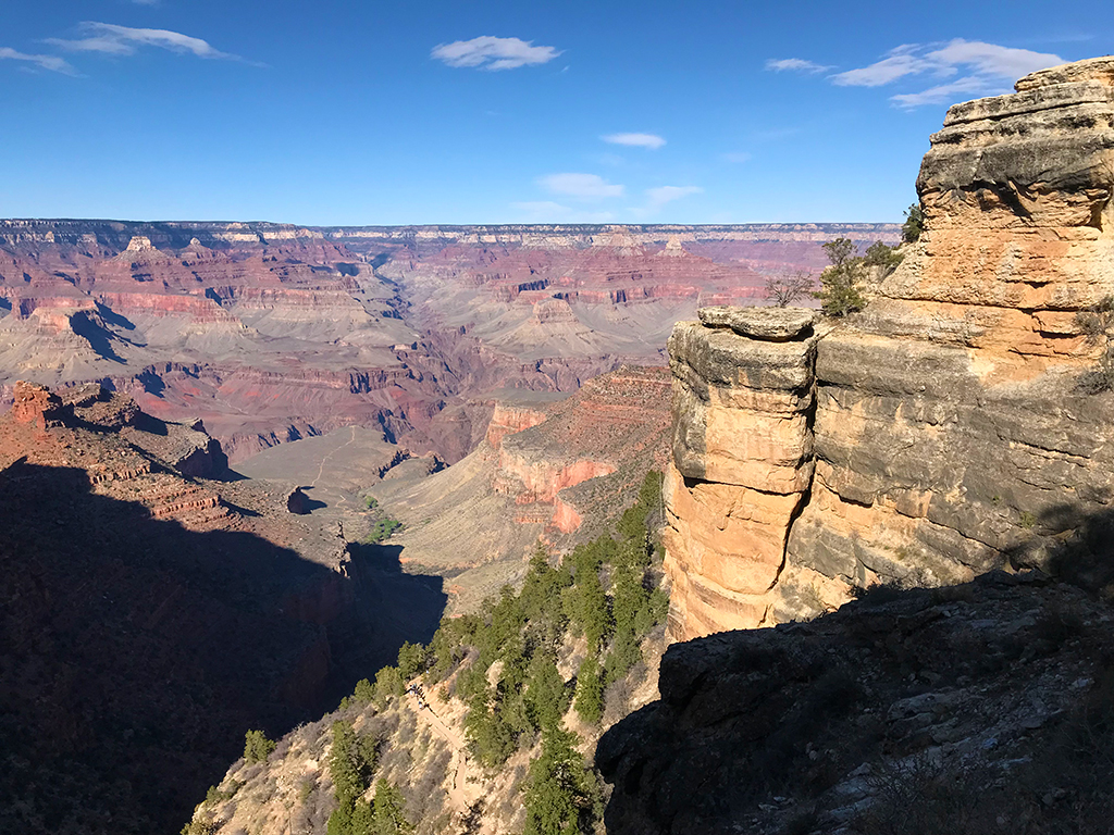 The Bright Angel Trail In Grand Canyon National Park