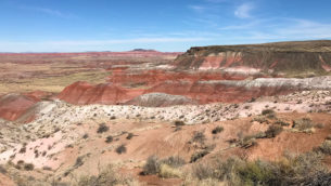Whipple Point In The Painted Desert At Petrified Forest National Park