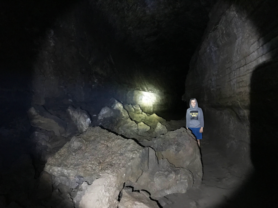 Carter Bourn Inside Lava River Cave