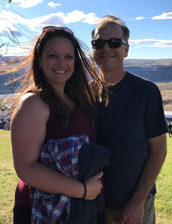 Brian and Jennifer Bourn at The Gorge In 2018