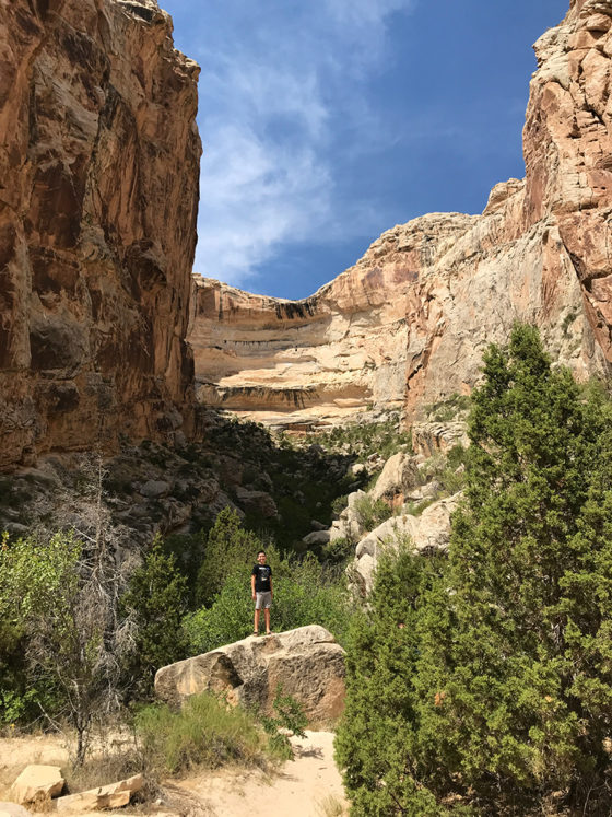 Carter Bourn On The Box Canyon Trail In Dinosaur National Monument