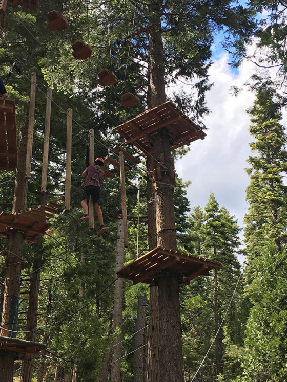 Carter Bourn at The Ropes Course And Zipline In Tahoe City