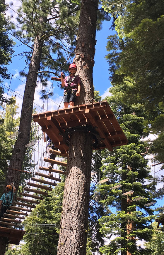 Ropes Course In Lake Tahoe With Ziplines And Fun Challenges