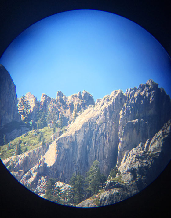 Castle Crags View from the Viewing Telescope
