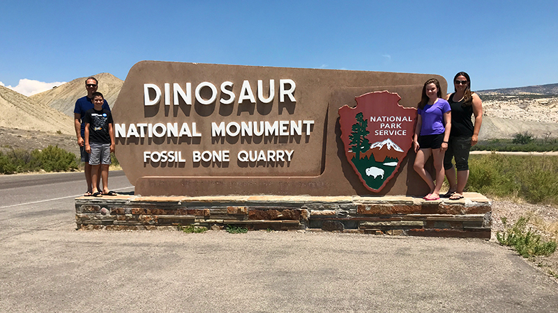 Dinosaur National Monument Fossil Bone Quarry And Visitor Center In Utah