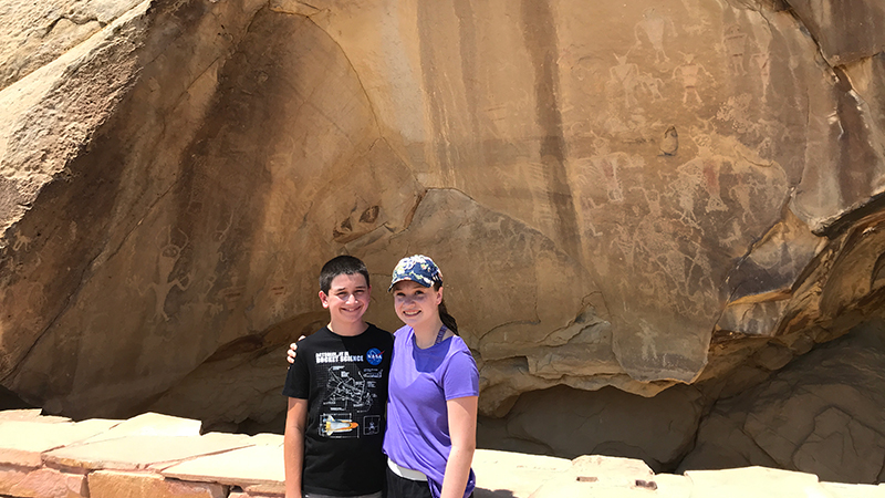 Petroglyphs and Pictographs at Swelter Shelter In Dinosaur National Monument