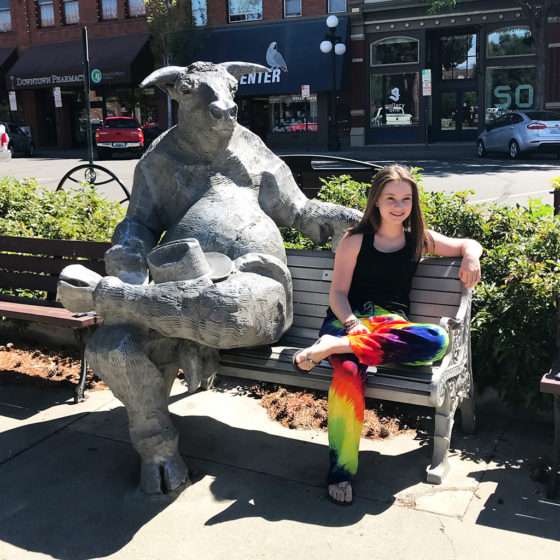 Natalie Bourn and the Ellensburg Bull