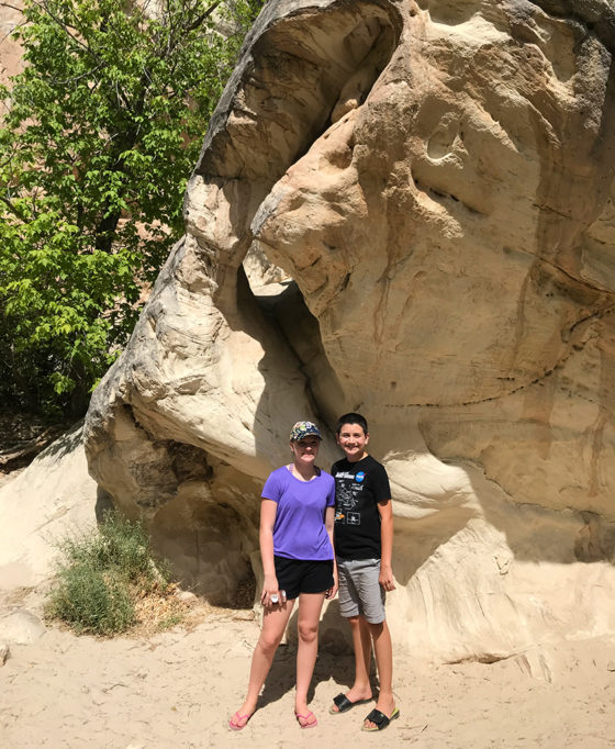 Natalie and Carter Bourn Hiking in Utah
