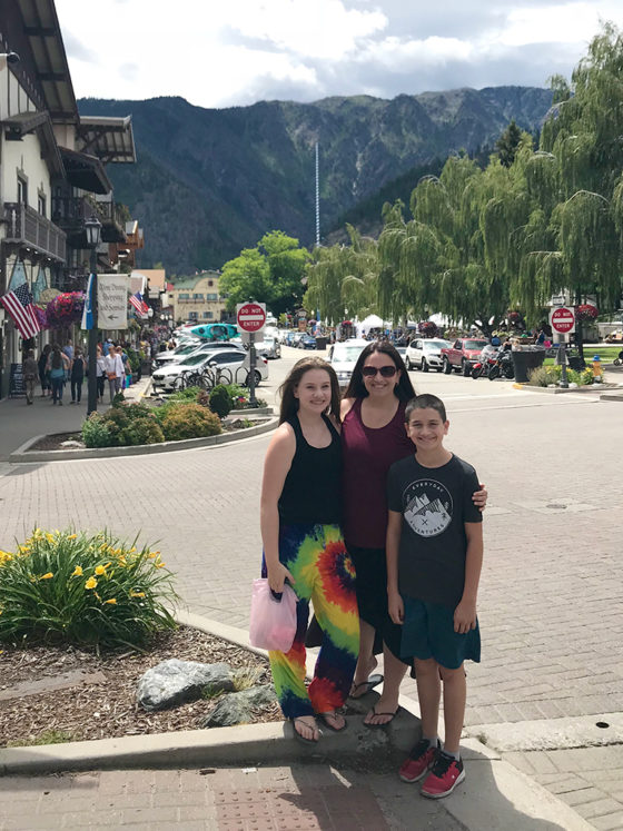 Natalie, Jenifer, and Carter Bourn Wandering Around Leavenworth