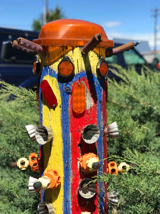 Dick And Jane's Spot Post Sculpture