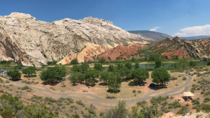 The Split Mountain Campground, Day Use Picnic Area Along the Green River At Dinosaur National Monument