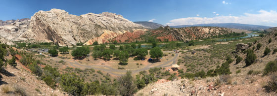 Split Mountain Campground and Picnic Area in Dinosaur National Monument