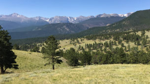 3M Curve And Longs Peak Viewpoint in Rocky Mountain National Park