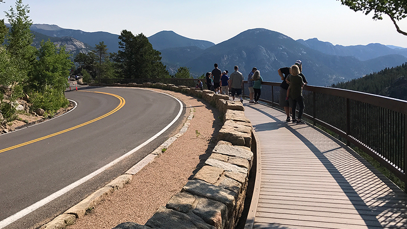 Many Parks Curve Overlook on Trail Ridge Road in Rocky Mountain National Park