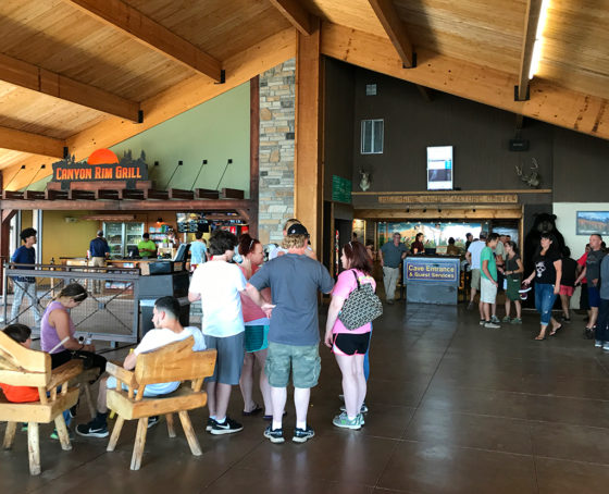 Canyon Rim Grill ANd Indoor Waiting Area And Gift Shop At Cave Of The Winds