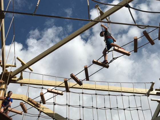 Carter Bourn On The Wind Walker Challenge Course