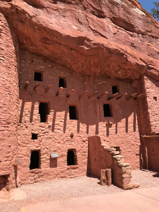 Manitou Cliff Dwellings With Windows, Ladders, and Almost No Doors