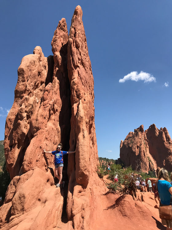 Natalie Bourn Climbing Colorado's Red Rocks