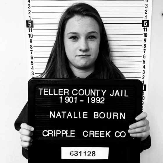 Natalie Bourn at the Teller County Jail Museum
