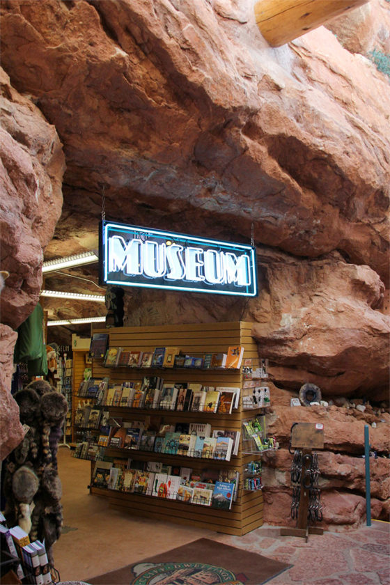 Rock Walls Inside the Pueblo Gift SHop at the Manitou Cliff Dwellings