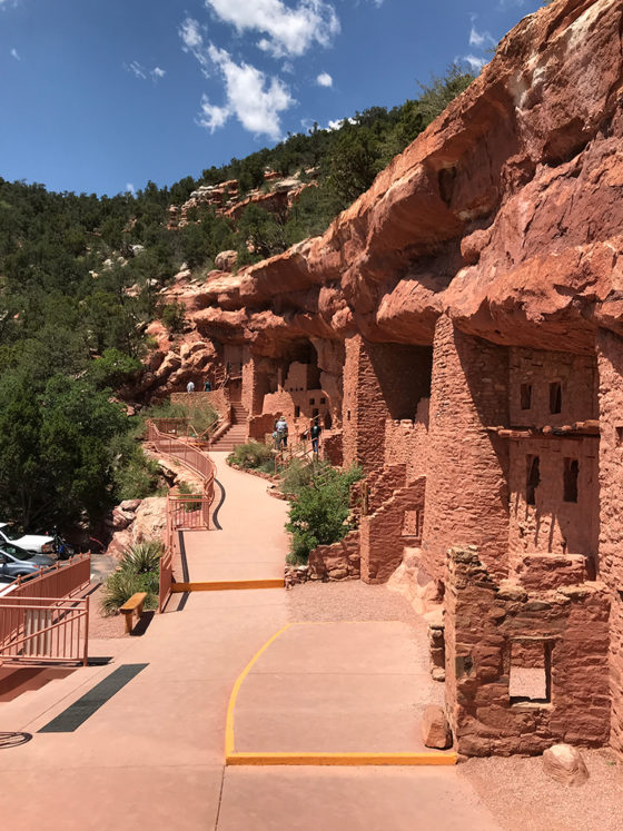 A look at the wall of cliff dwellings