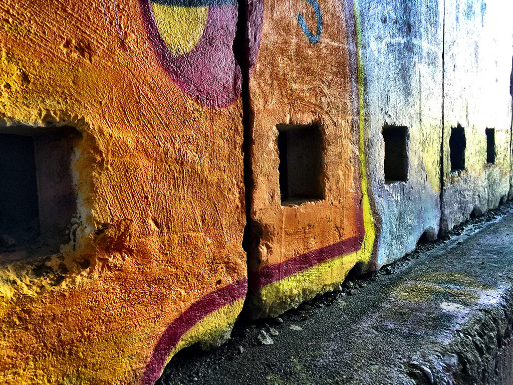 Hike Through Abandoned Concrete Snow Sheds With Graffiti