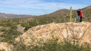 Javelina Rocks Overlook Along Cactus Forest Drive at Saguaro East