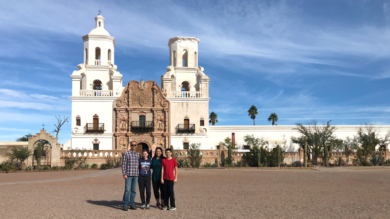 Mission San Xavier Del Bac In Tucson, Arizona