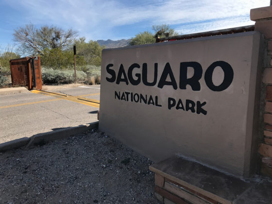 Saguaro National Park Entrance Gate