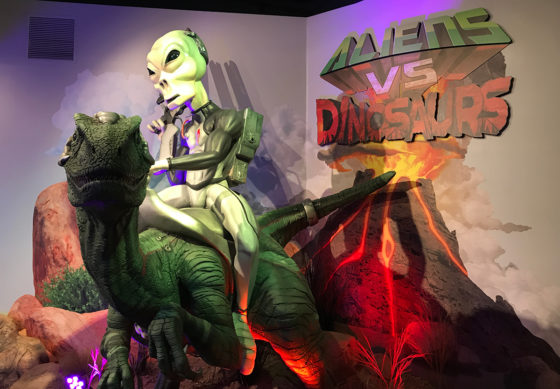 Aliens vs Dinosaurs Travel Stop Museum