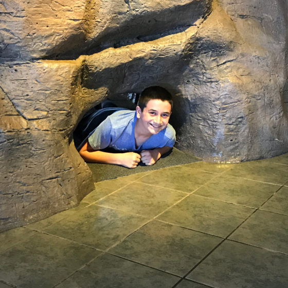 Carter Bourn at the Carlsbad Caverns Visitor Center
