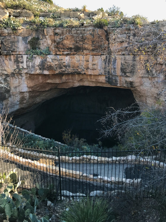 Natural Entrance to the Caves at Carlsbad Caverns
