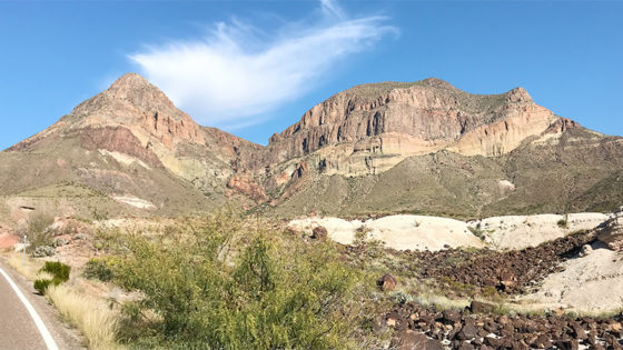 Ross Maxwell Scenic Drive at Big Bend National Park