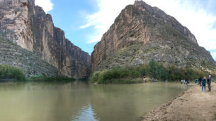 Santa Elena Canyon at the Terlingua Creek and Rio Grande