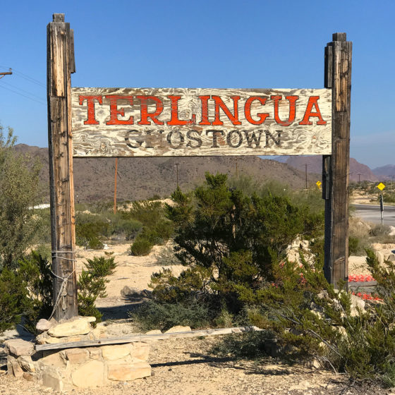 Terlingua Ghost Town Wooden Sign