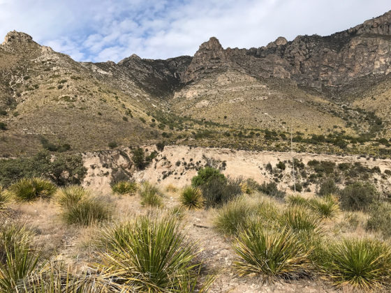 View of the Guadalupe Mountains