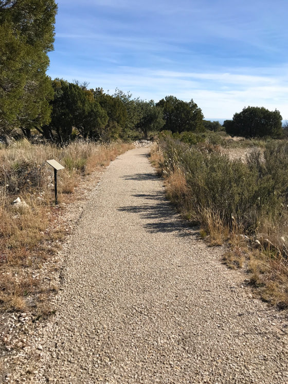 Start Of The Pinery Trail At Guadalupe Mountains National Park