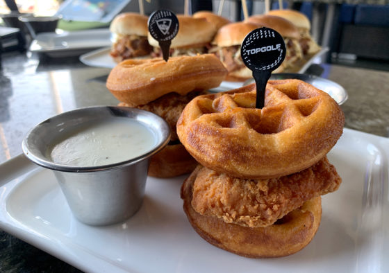 Topgolf Chicken and Waffle Sliders