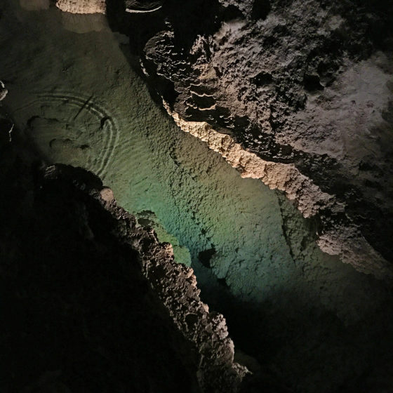 Underground River on the Big Room Trail at Carlsbad Caverns
