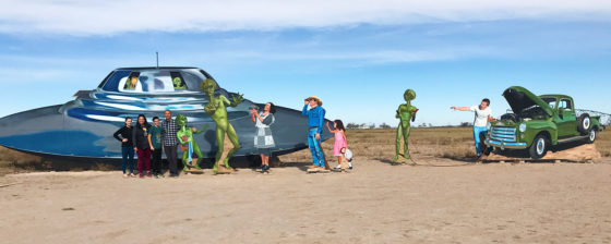 Welcome to Roswell, New Mexico Alien Mural