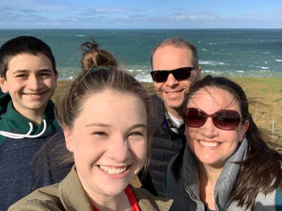 Bourn Family Hiking At Mori Point