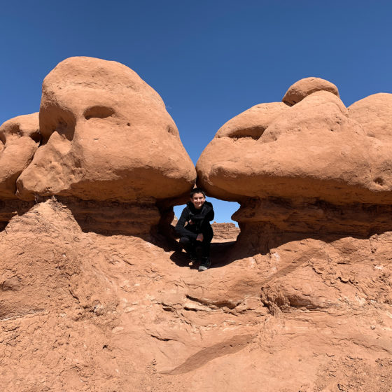 Carter Bourn Inside a Goblin Rock Formation